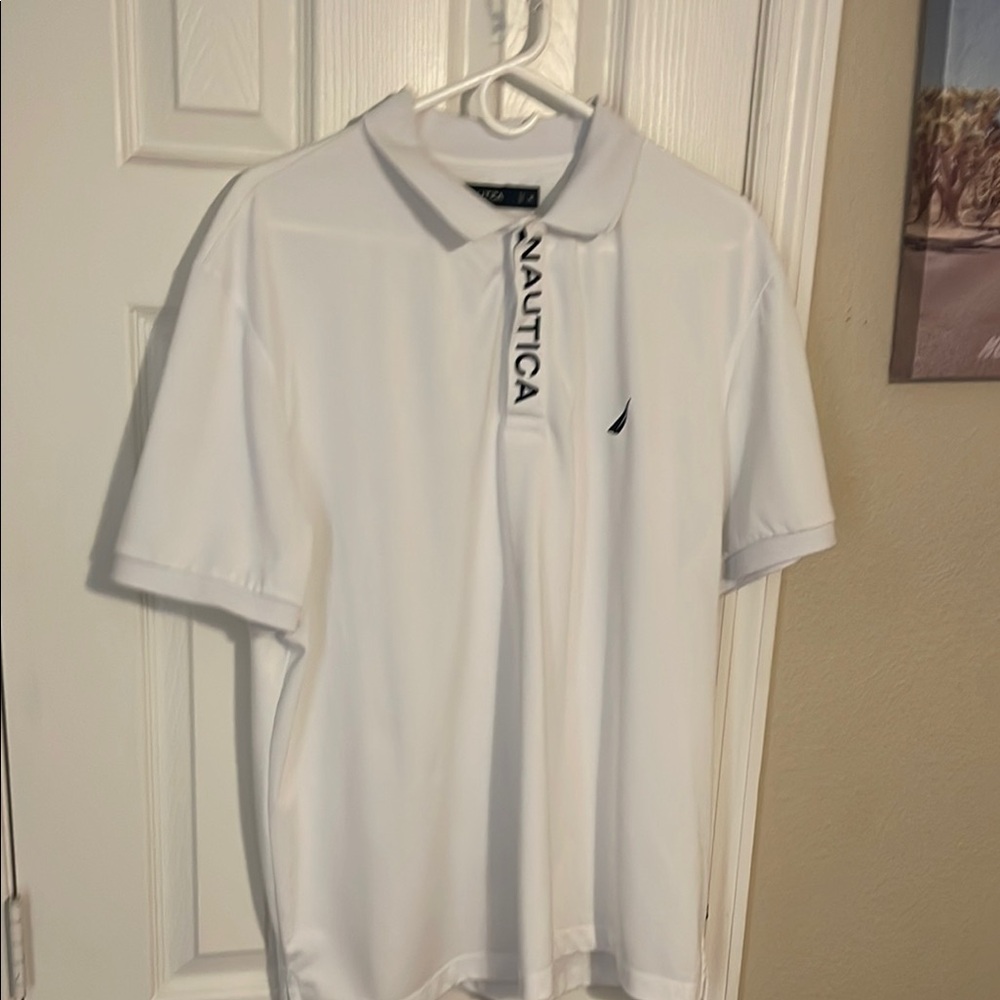 Nautica White Polo Shirt Classic Style